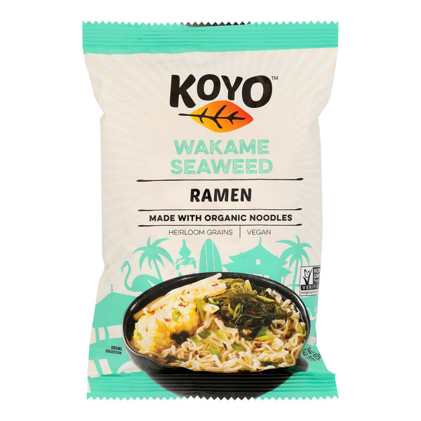 Koyo Wakame Seaweed Ramen - Case of 12 - 2 Ounce