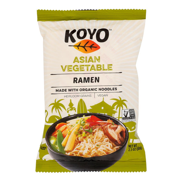 Koyo Asian Vegetable Ramen - Case of 12 - 2.1 Ounce