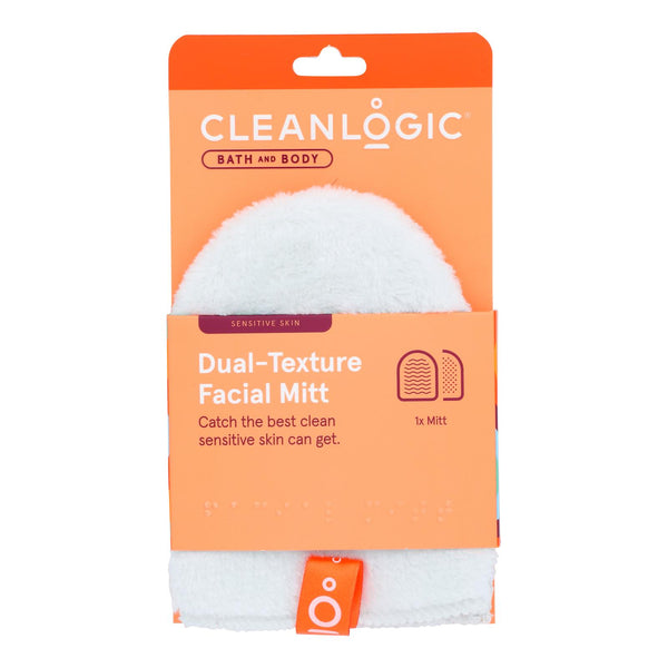 Cleanlogic - Facial Mitt Dual Texture - 1 Each-1 Count