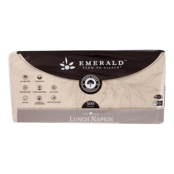Emerald Brand - Napkins Lunch 500 Ct - Case of 12-500 Count