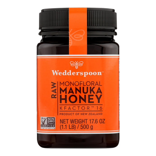 Wedderspoon Manuka Honey, Kfactor 16,  - Case of 6 - 17.6 Ounce
