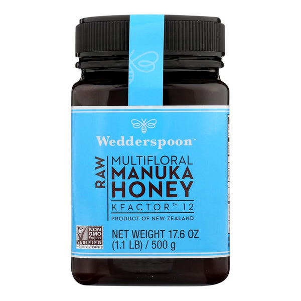 Wedderspoon Raw Manuka Honey Kfactor 12  - Case of 6 - 17.6 Ounce