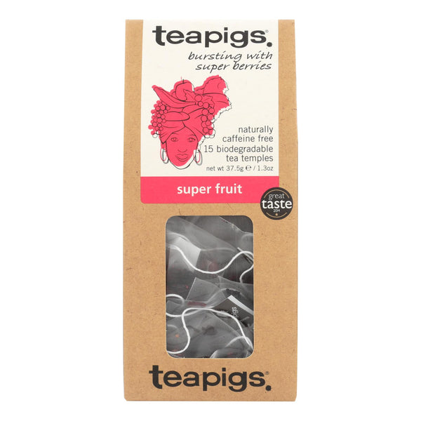 Teapigs Super Fruits Bursting With Super Berries Tea  - Case of 6 - 15 Count