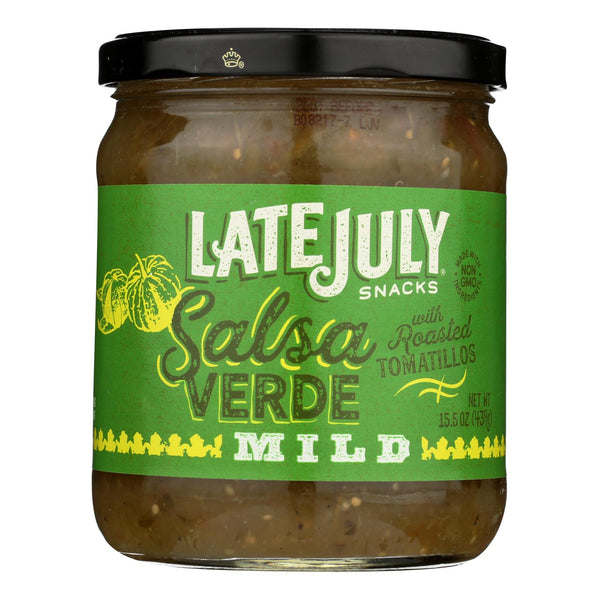Late July Snacks Salsa - Verde - Case of 12 - 15.5 Ounce.