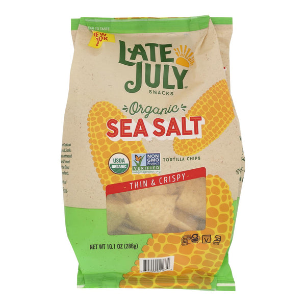 Late July Snacks - Tort Chips Sea Salt - Case of 9-10.1 Ounce