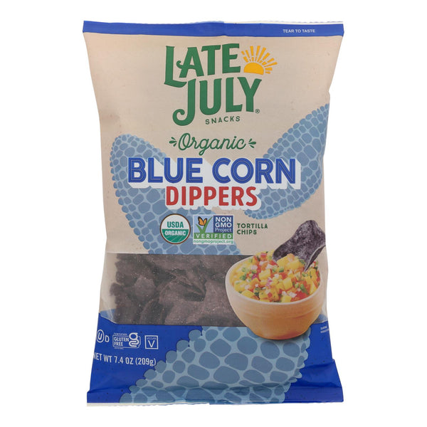 Late July Snacks - Tortchp Dppr Blu Corn - Case of 9-7.4 Ounce