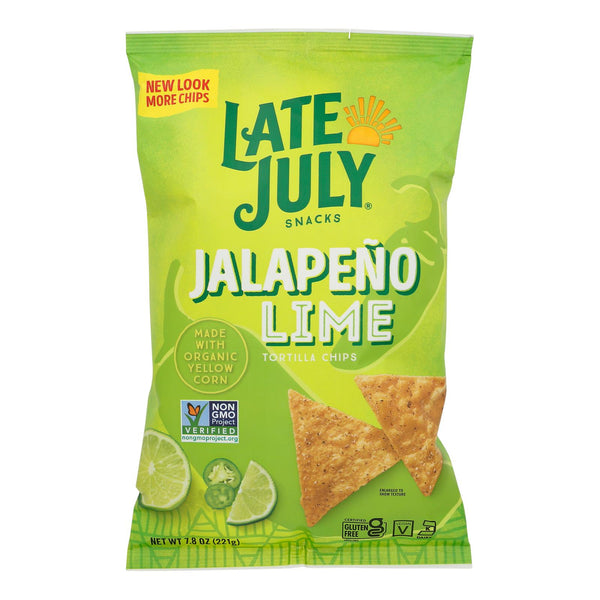 Late July Snacks - Tort Chip Jalap Lime - Case of 12-7.8 Ounce