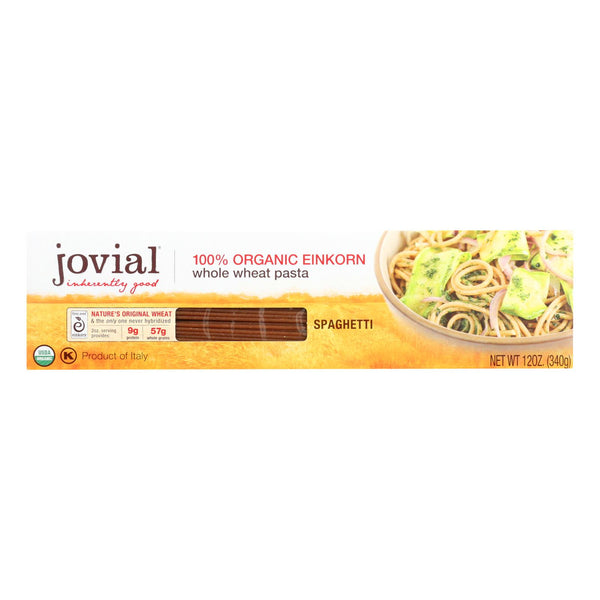 Jovial - Pasta - Organic - Whole Grain Einkorn - Spaghetti - 12 Ounce - case of 12
