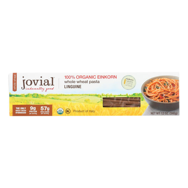 Jovial - Whole Wheat Einkorn Pasta - Linguine - Case of 12 - 12 Ounce.