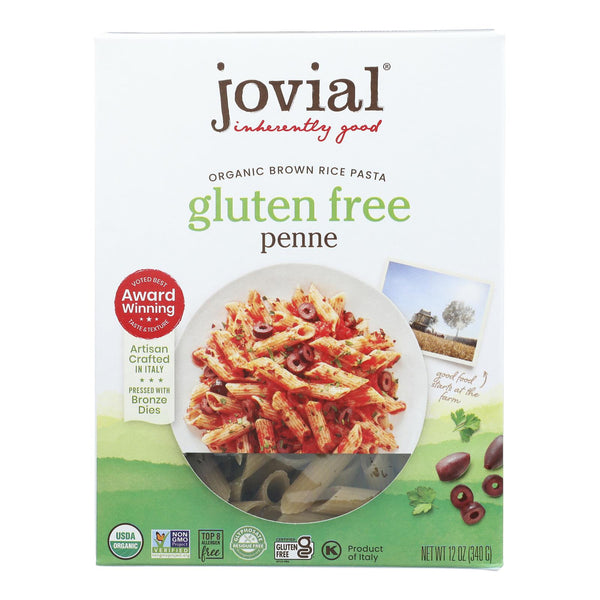 Jovial - Pasta - Organic - Brown Rice - Penne Rigate - 12 Ounce - case of 12