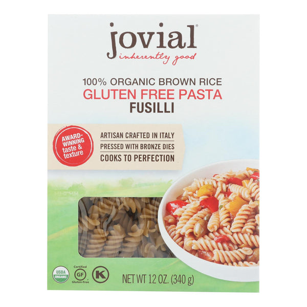 Jovial - Pasta - Organic - Brown Rice - Fusilli - 12 Ounce - case of 12