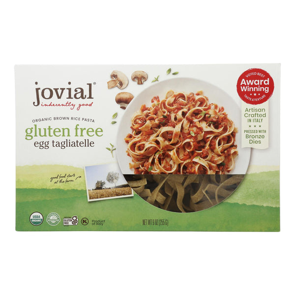 Jovial - Pasta - Organic - Brown Rice - Traditional Egg Tagliatelle - 9 Ounce - case of 12