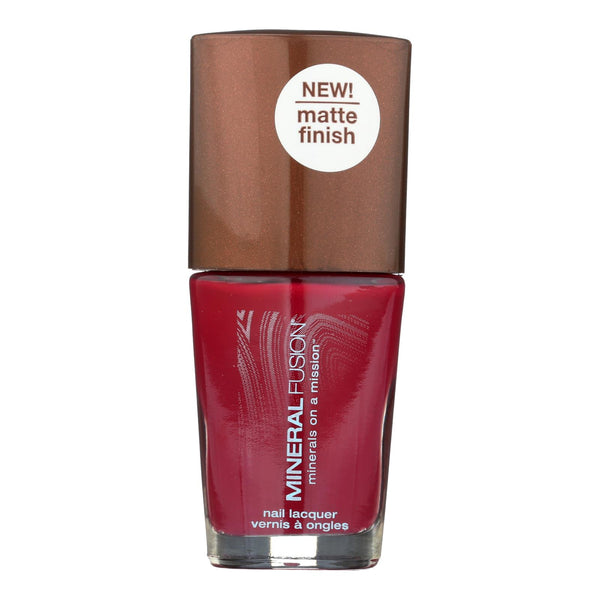Mineral Fusion - Nail Polish - Matte Mulberry - 0.33 Ounce.