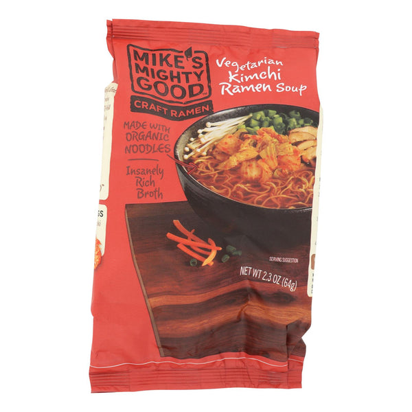 Mike's Mighty Good Vegetarian Kimchi Ramen Soup - Case of 7 - 2.3 Ounce