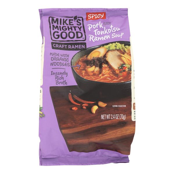 Mike's Mighty Good Tonkotsu Ramen Soup - Case of 7 - 2.4 Ounce