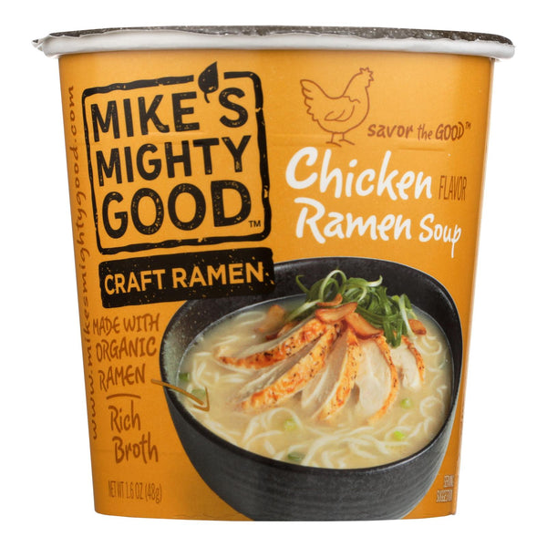 Mike's Mighty Good Chicken Ramen Soup - Case of 6 - 1.6 Ounce