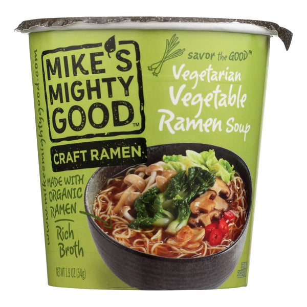 Mike's Mighty Good Vegetarian Vegetable Ramen Soup - Case of 6 - 1.9 Ounce