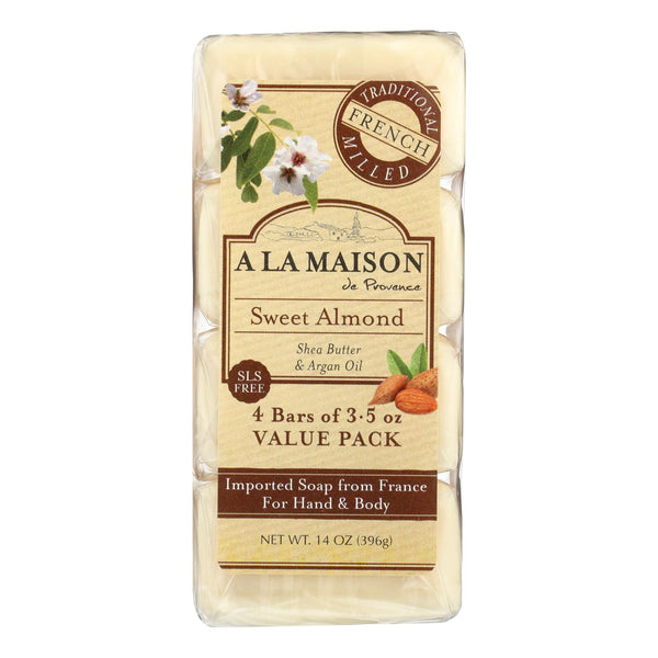 A La Maison - Bar Soap - Sweet Almond - 4/3.5 Ounce