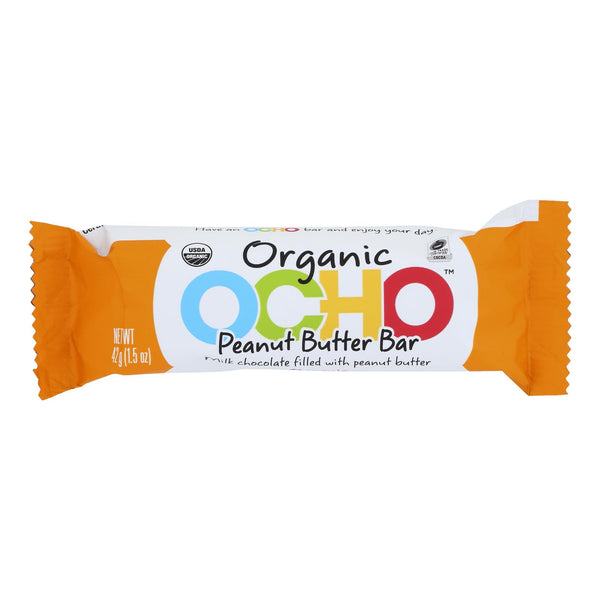 Ocho Candy - Candy Bar Peanut Butter - Case of 12-1.5 Ounce