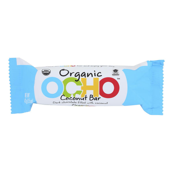 Ocho Candy - Candy Bar Coconut - Case of 12-1.5 Ounce