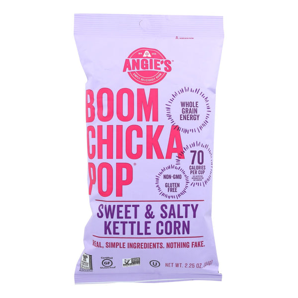 Angie's Kettle Corn Boom Chicka Pop Sweet and Salty Popcorn - Case of 12 - 2.25 Ounce.