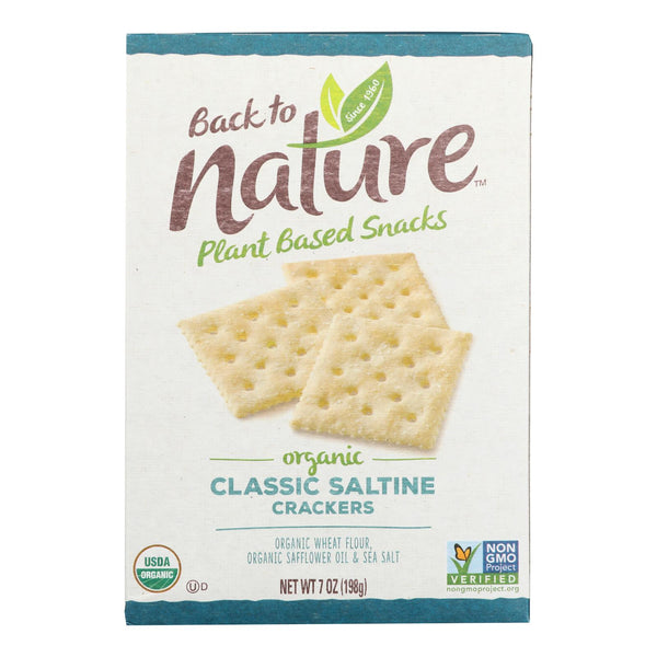 Back To Nature Crackers - Organic - Classic Saltine - 7 Ounce - case of 6