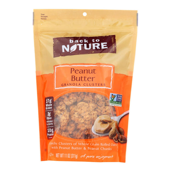 Back To Nature Granola - Peanut Butter - Case of 6 - 11 Ounce.