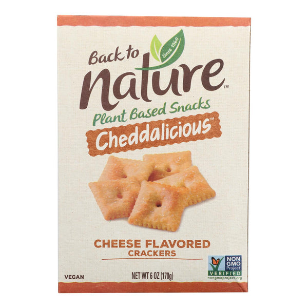 Back To Nature - Cracker Cheddalicious - Case of 6-6 Ounce