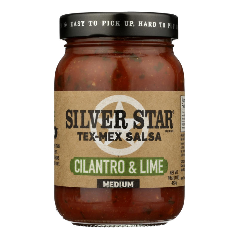 Silver Star - Salsa Cilantro & Lime Medium - Case of 6 - 16 Ounce
