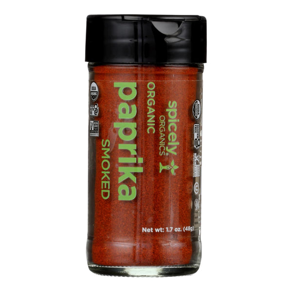 Spicely Organics - Organic Paprika - Smoked - Case of 3 - 1.7 Ounce.
