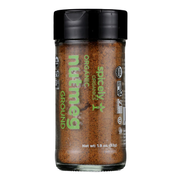 Spicely Organics - Organic Nutmeg - Ground - Case of 3 - 1.9 Ounce.