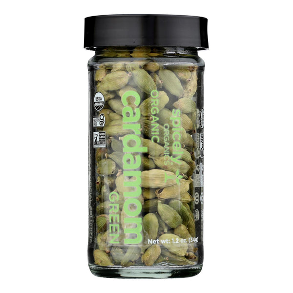 Spicely Organics - Organic Cardamom - Pods Green - Case of 3 - 1.2 Ounce.