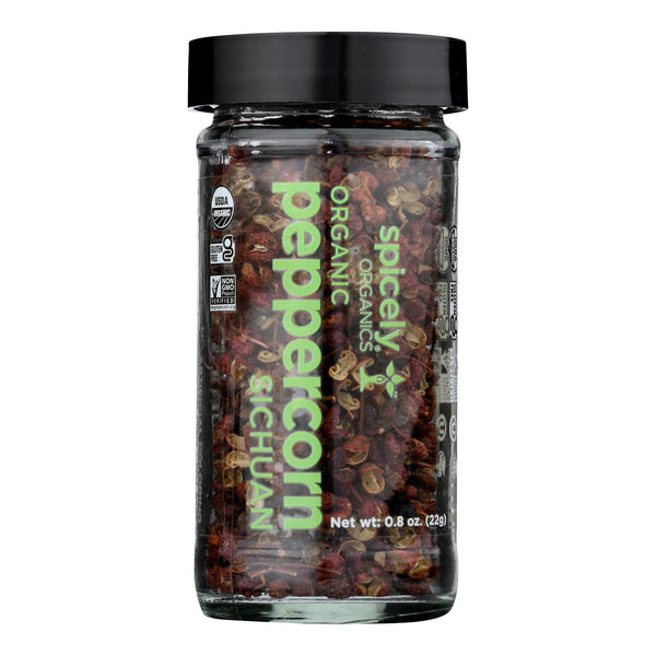 Spicely Organics - Organic Sichuan Peppercorn - Case of 3 - 0.8 Ounce.