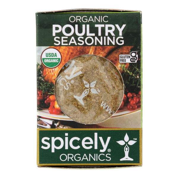 Spicely Organics - Organic Seasoning - Poultry - Case of 6 - 0.35 Ounce.