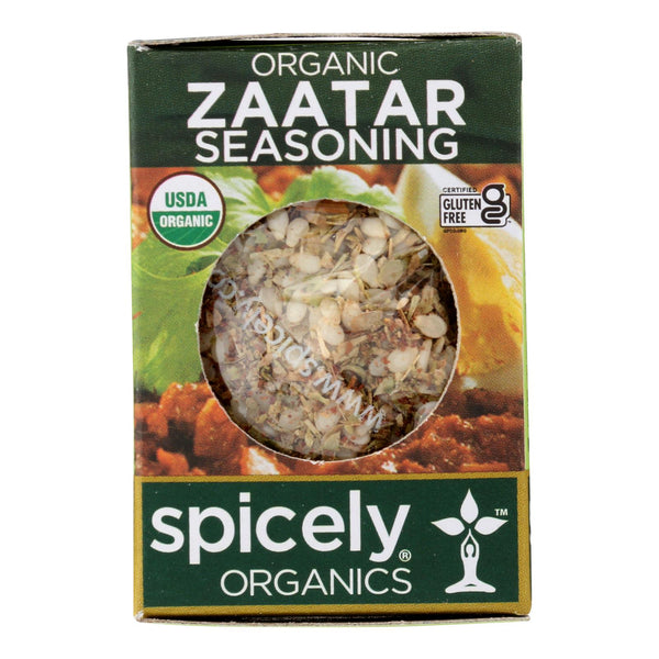 Spicely Organics - Organic Zaatar Seasoning - Case of 6 - 0.35 Ounce.