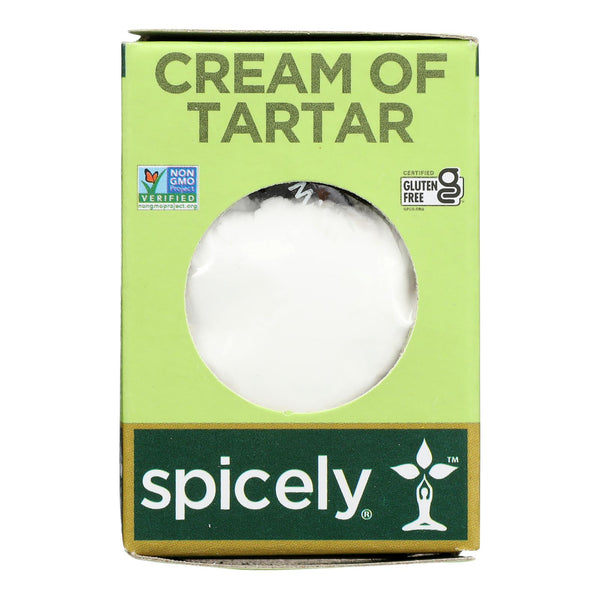 Spicely Organics - Cream of Tartar - Case of 6 - 0.5 Ounce.