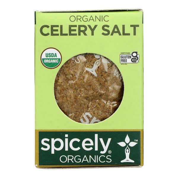 Spicely Organics - Organic Celery Salt - Case of 6 - 0.5 Ounce.
