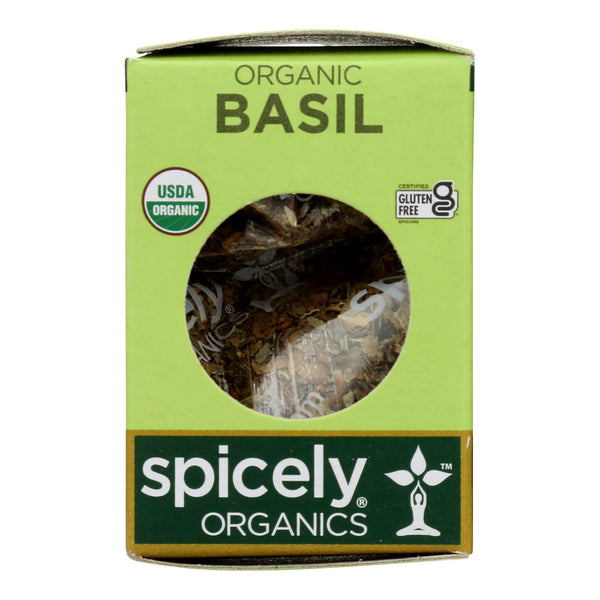 Spicely Organics - Organic Basil - Case of 6 - 0.1 Ounce.