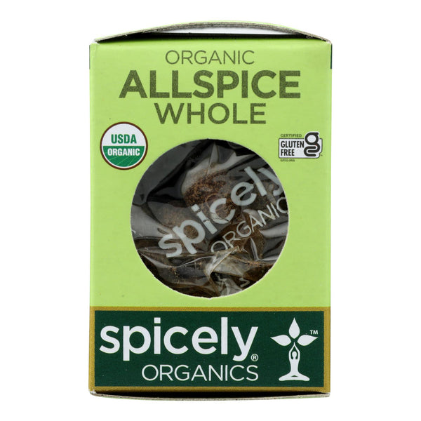 Spicely Organics - Organic Allspice - Whole - Case of 6 - 0.3 Ounce.