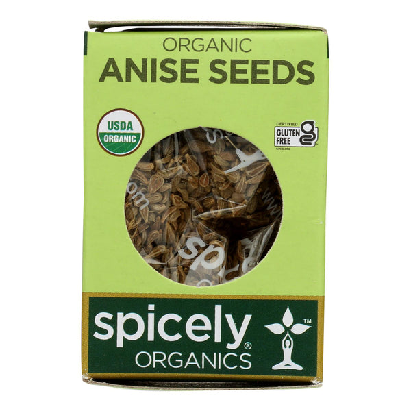 Spicely Organics - Organic Anise Whole - Case of 6 - 0.3 Ounce.