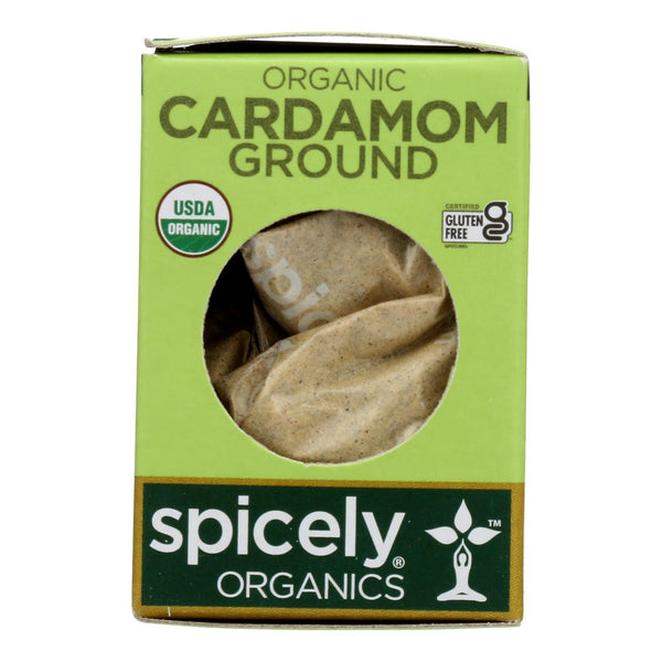 Spicely Organics - Organic Cardamom - Ground - Case of 6 - 0.4 Ounce.