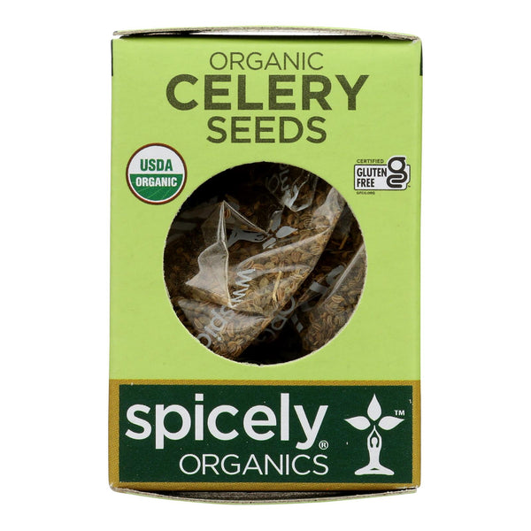 Spicely Organics - Organic Celery Seeds - Case of 6 - 0.35 Ounce.