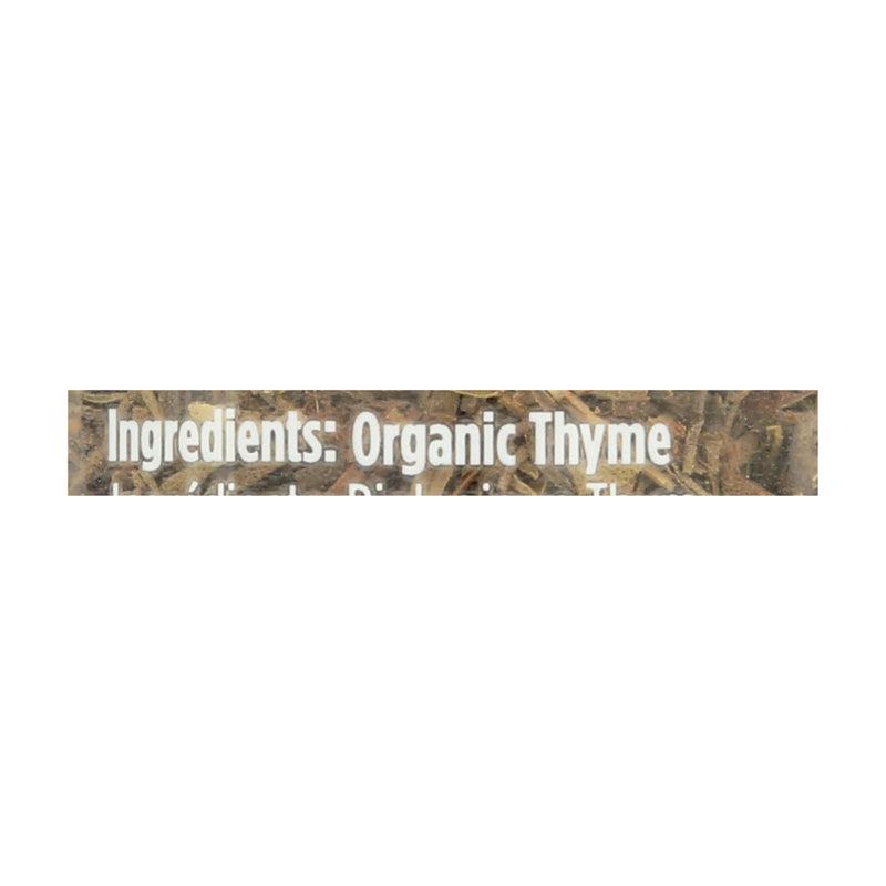 Spicely Organics - Organic Thyme - Case of 3 - 0.6 Ounce.