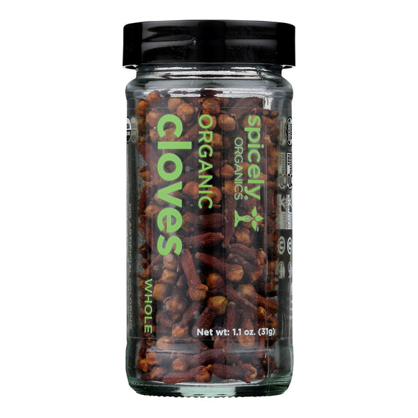 Spicely Organics - Organic Cloves - Whole - Case of 3 - 1.1 Ounce.
