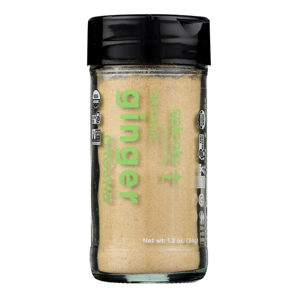 Spicely Organics - Organic Ginger - Ground - Case of 3 - 1.2 Ounce.