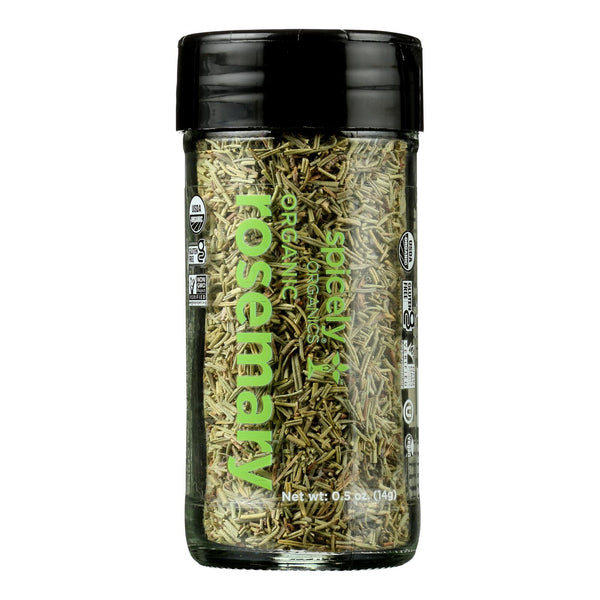 Spicely Organics - Organic Rosemary - Whole - Case of 3 - 0.5 Ounce.