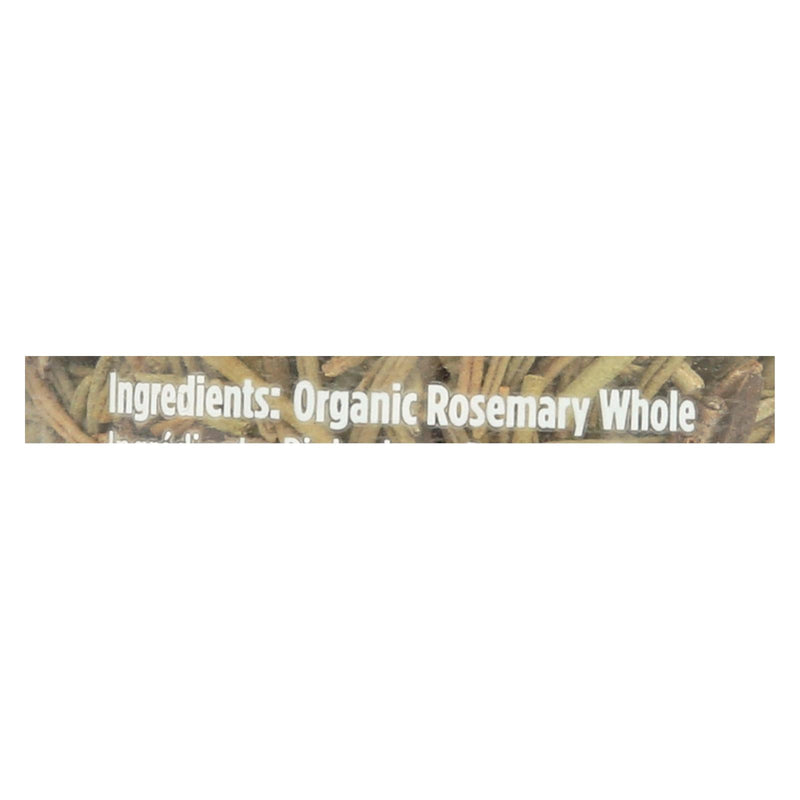Spicely Organics - Organic Rosemary - Whole - Case of 3 - 0.5 Ounce.