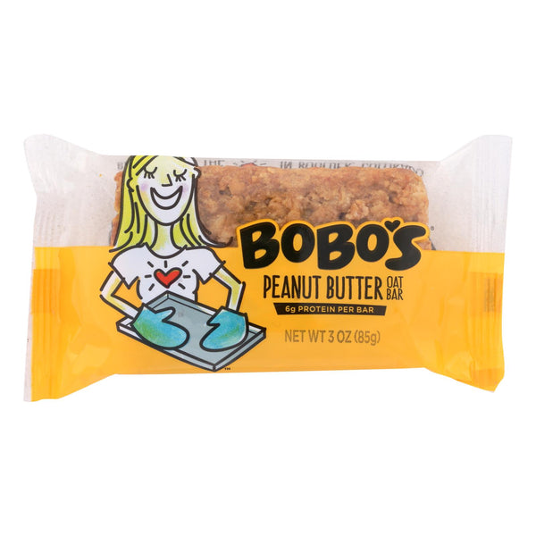 Bobo's Oat Bars - All Natural - Peanut Butter - 3 Ounce Bars - Case of 12
