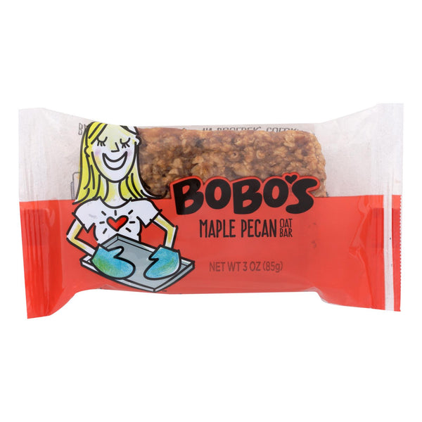Bobo's Oat Bars - All Natural - Gluten Free - Maple Pecan - 3 Ounce Bars - Case of 12