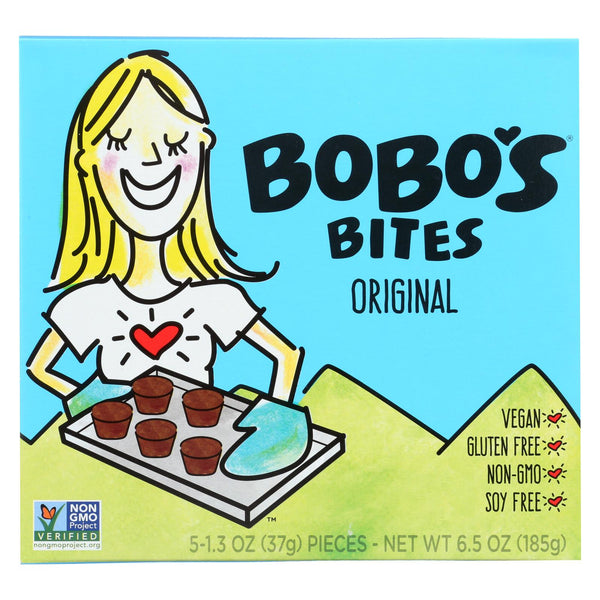 Bobo's Oat Bars - Original Bites - Gluten Free - Case of 6 - 1.3 Ounce.